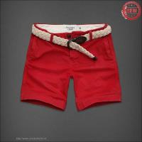 heren abercrombie and fitch casual shorts band rood Haarlem Shop npl0x486